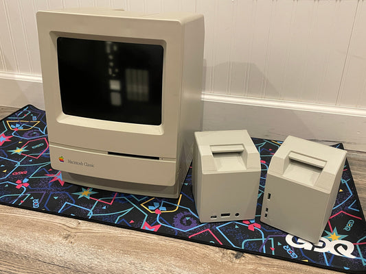 Macintosh Mini Cute 3, 40% scale Macintosh case computer system 3D printed parts kit for Raspberry Pi 3/Zero (Classic, Plus, SE, SE/30)