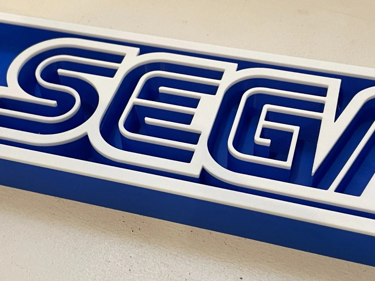 SEGA 3D printed game console placard, multi-color|297170894526