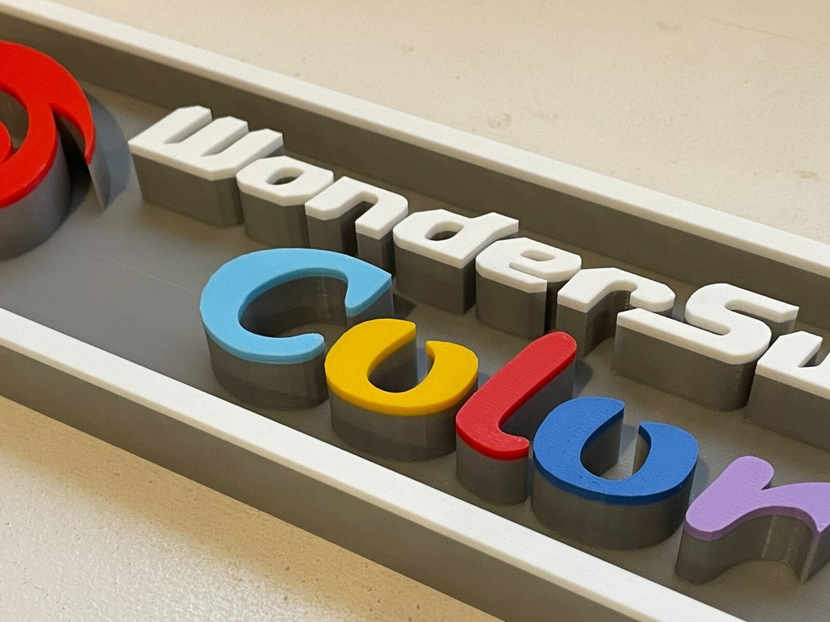 WONDER SWAN COLOR 3D printed game console placard, multi-color|297170941397