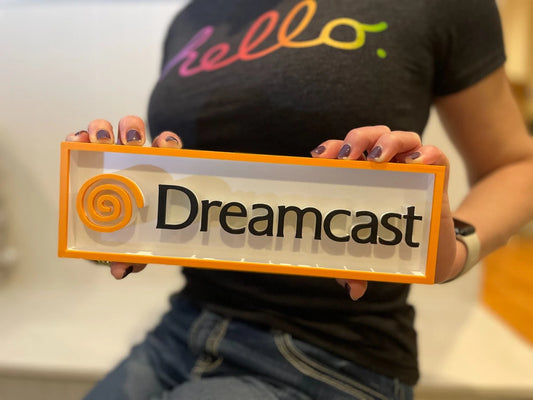 DREAMCAST 3D printed game console placard, multi-color|297170730015