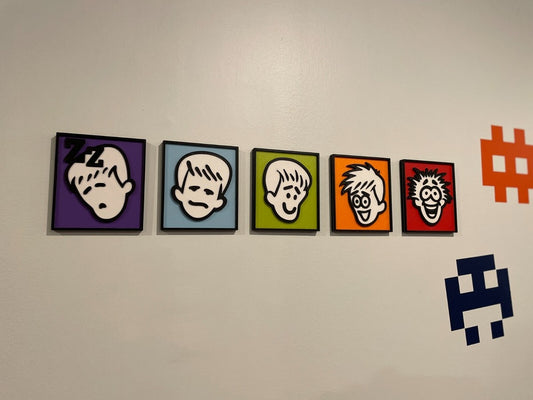 GAMEPRO MAGAZINE REVIEW FACES COASTER SET, CUSTOM 3D PRINTED WALL HANGINGS|296049408109