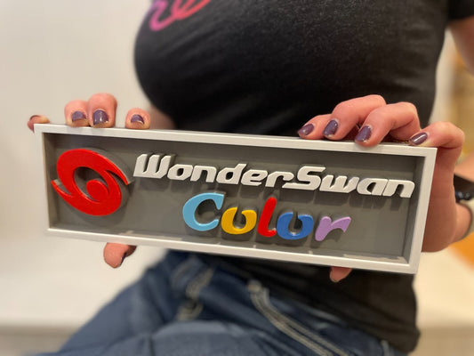 WONDER SWAN COLOR 3D printed game console placard, multi-color|297170941397