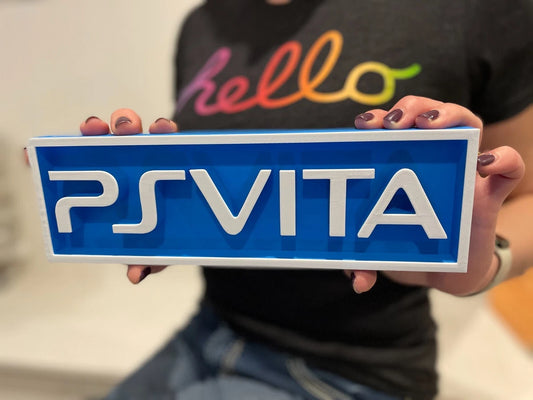 PS VITA (PLAYSTATION VITA) 3D printed game console placard, multi-color|297170866294
