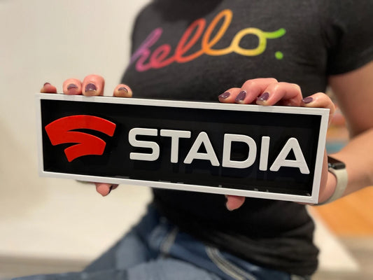 STADIA 3D printed game console placard, multi-color|297170901621