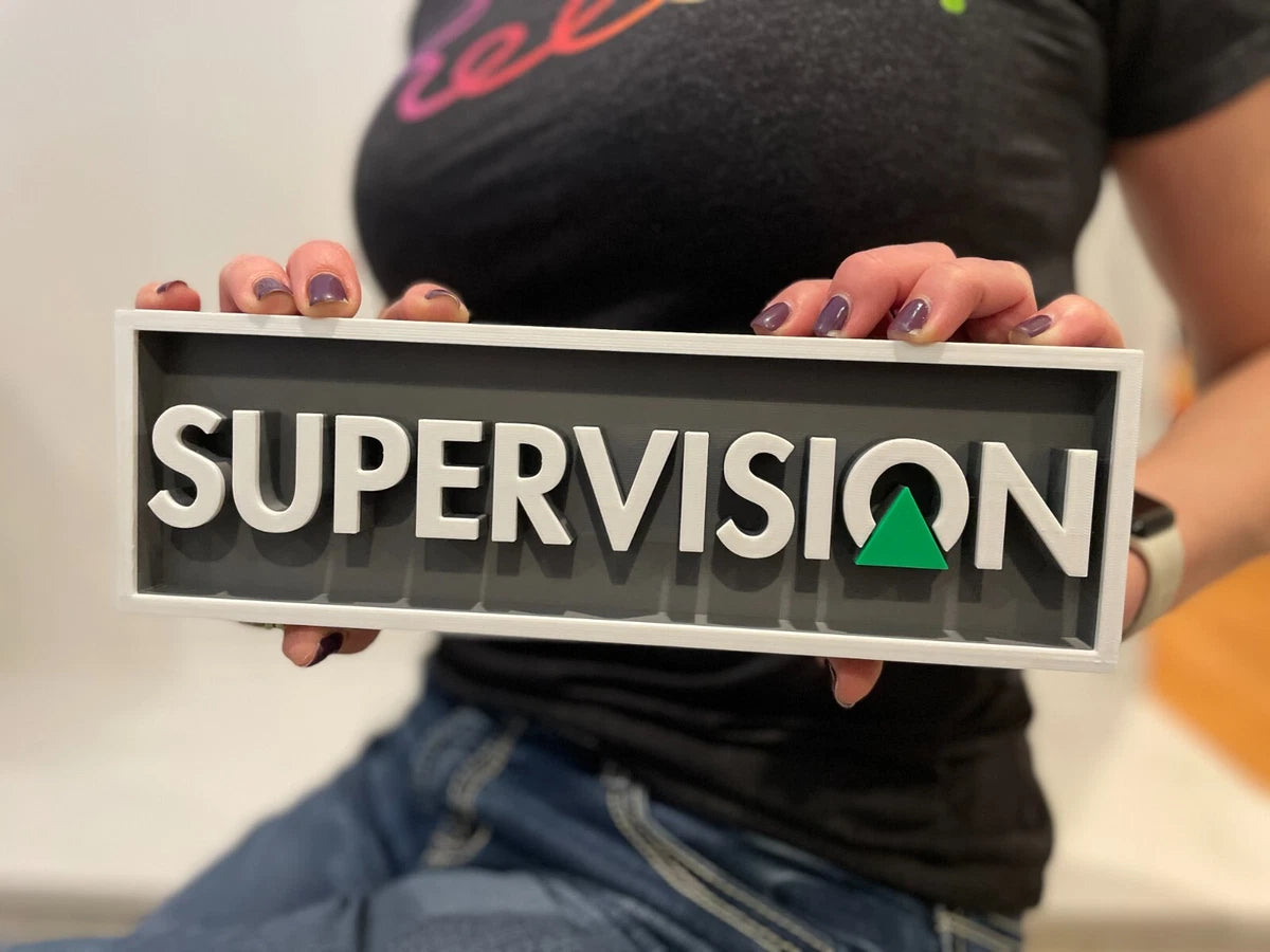 Watara SUPER VISION 3D printed game console placard, multi-color|297170940492