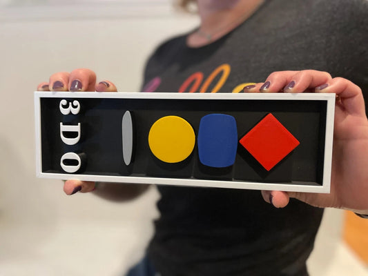 PANASONIC 3DO 3D printed game console placard, multi-color|297170842945