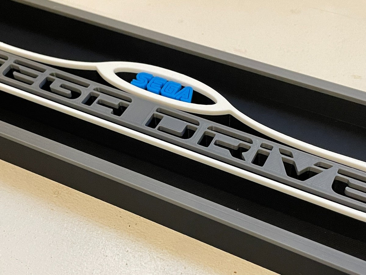 SEGA MEGA DRIVE 3D printed game console placard, multi-color|297170886030
