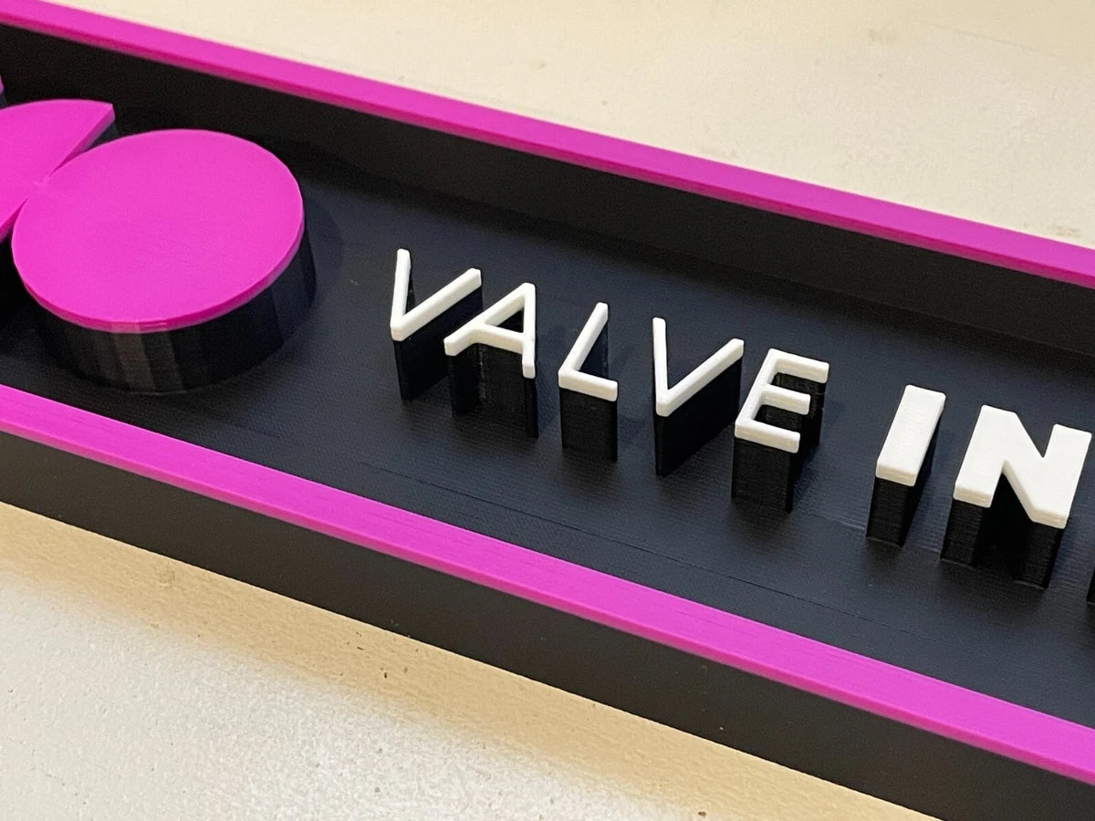 VALVE INDEX 3D printed game console placard, multi-color|297170938378