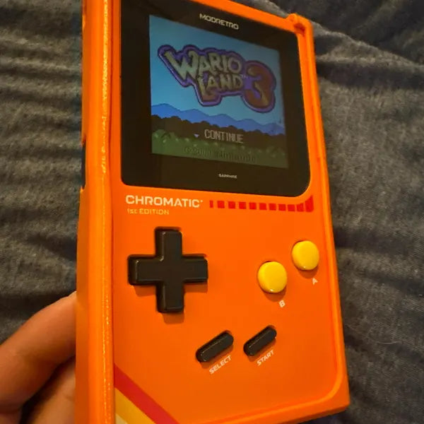 Modretro Chromatic Case EX, play-through, protective flexible TPU, custom designed, 11 colors available