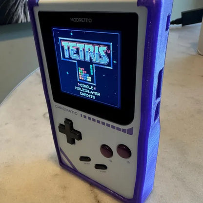 Modretro Chromatic Case EX, play-through, protective flexible TPU, custom designed, 11 colors available