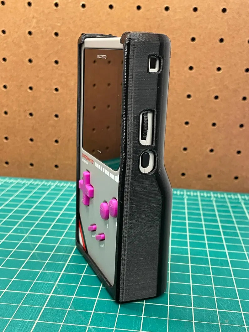 Modretro Chromatic Case EX, play-through, protective flexible TPU, custom designed, 11 colors available