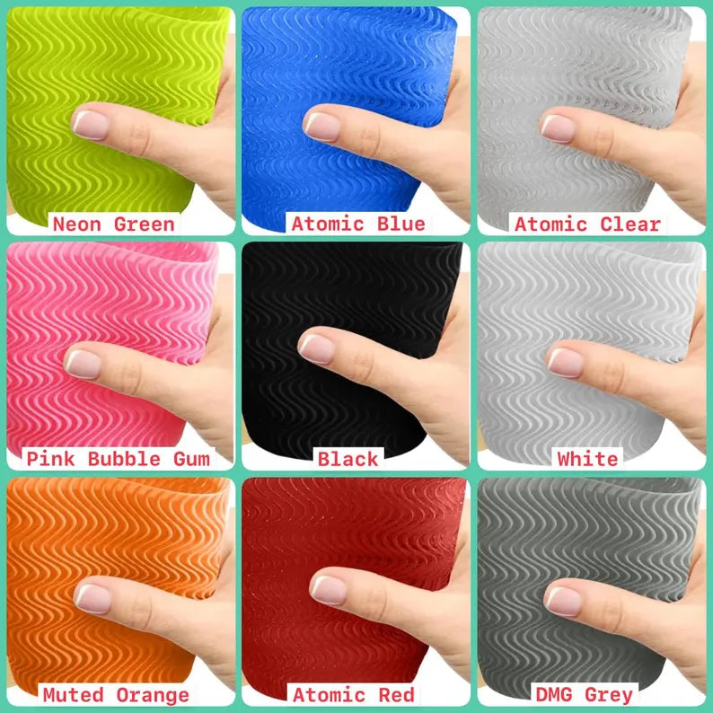 Modretro Chromatic Case EX, play-through, protective flexible TPU, custom designed, 11 colors available