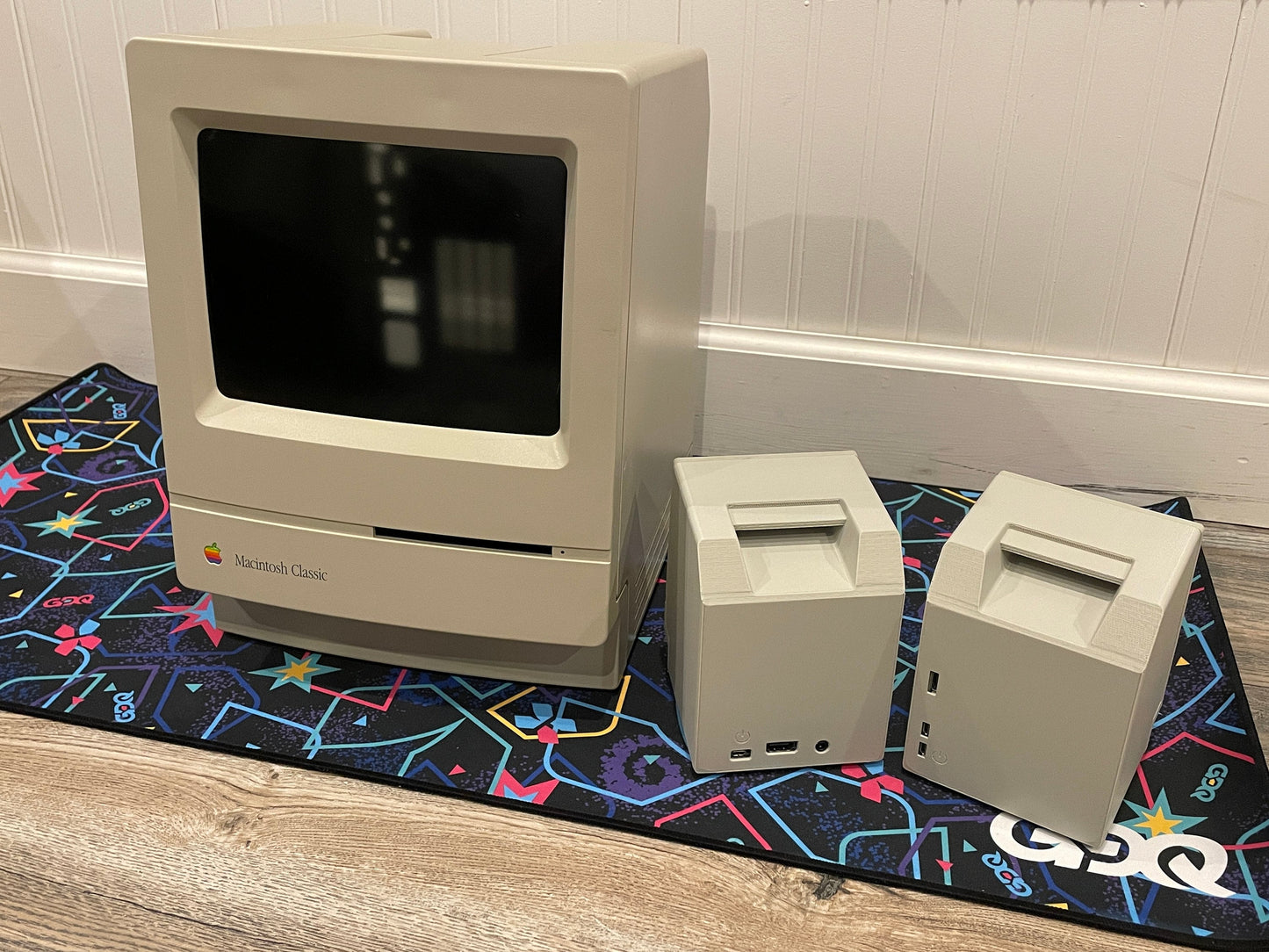 Macintosh Mini Cute 3, 40% scale Macintosh case computer system 3D printed parts kit for Raspberry Pi 3/Zero (Classic, Plus, SE, SE/30)
