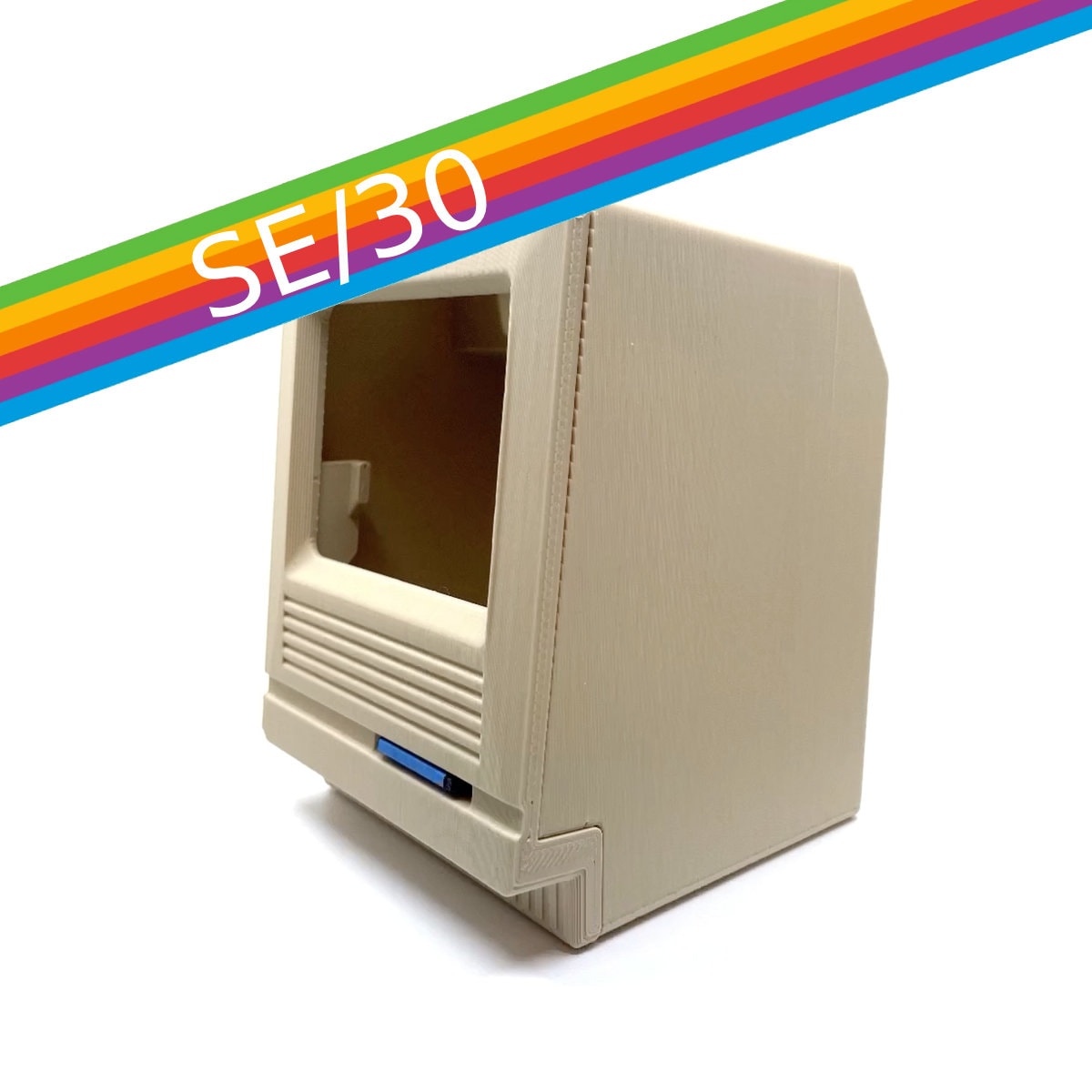 Macintosh Mini Cute 4, 40% scale Macintosh case computer system 3D printed parts kit for Raspberry Pi 4 (Classic, Plus, SE, SE/30)