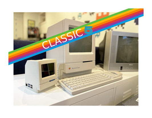 Macintosh Mini Cute 5, 40% scale Macintosh case computer system 3D printed parts kit for Raspberry Pi 5 (Classic, Plus, SE, SE/30) image 1