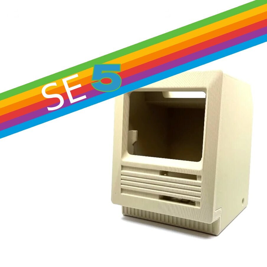 Macintosh Mini Cute 5, 40% scale Macintosh case computer system 3D printed parts kit for Raspberry Pi 5 (Classic, Plus, SE, SE/30) image 4