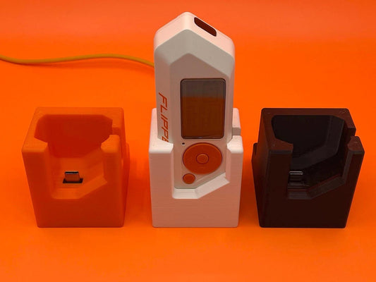 Flipper HERO, the Flipper Zero charging dock, one-handed, automatic, weighted, choose from 3 colors
