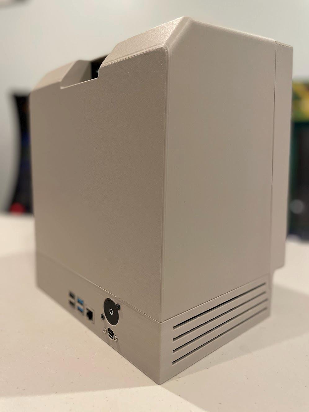 Macintosh Mini Super Cute II, 80% scale Macintosh case for Raspberry Pi 4 or Pi 5, uses 8-inch display (Classic, Plus, SE, SE/30) image 4