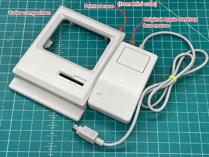 Macintosh Mini Super Cute II, 80% scale Macintosh case for Raspberry Pi 4 or Pi 5, uses 8-inch display (Classic, Plus, SE, SE/30) image 8