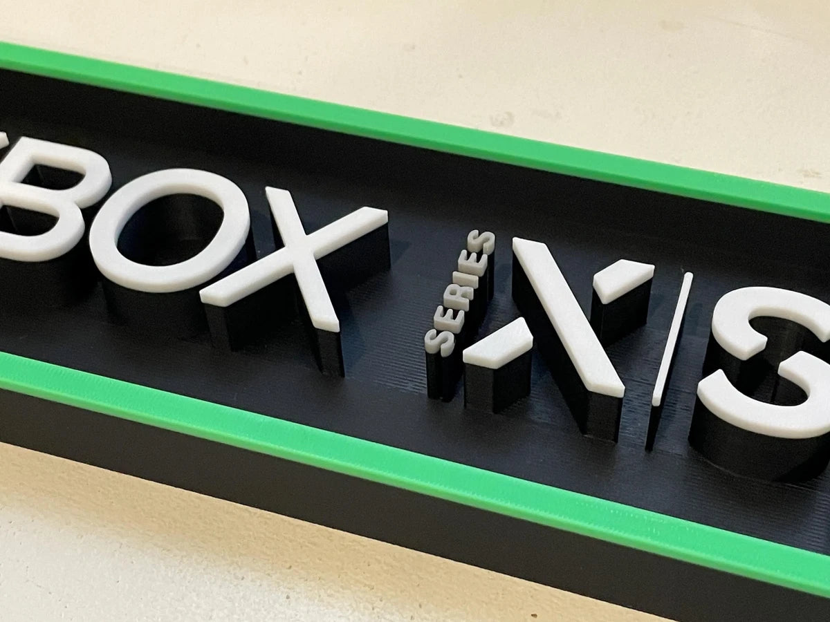 XBOX SERIES X | S 3D printed game console placard, multi-color|297171171004