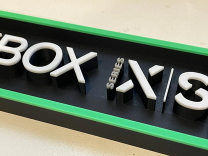 XBOX SERIES X | S 3D printed game console placard, multi-color|297171171004
