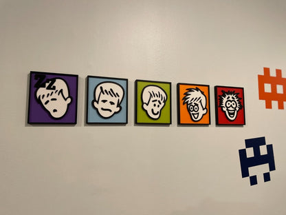 GAMEPRO MAGAZINE REVIEW FACES COASTER SET, CUSTOM 3D PRINTED WALL HANGINGS|296049408109