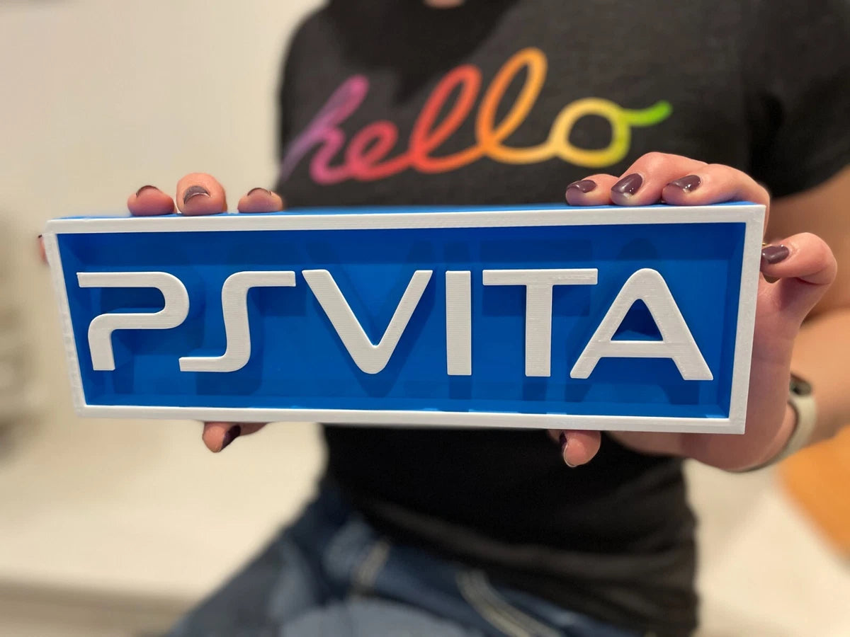 PS VITA (PLAYSTATION VITA) 3D printed game console placard, multi-color|297170866294