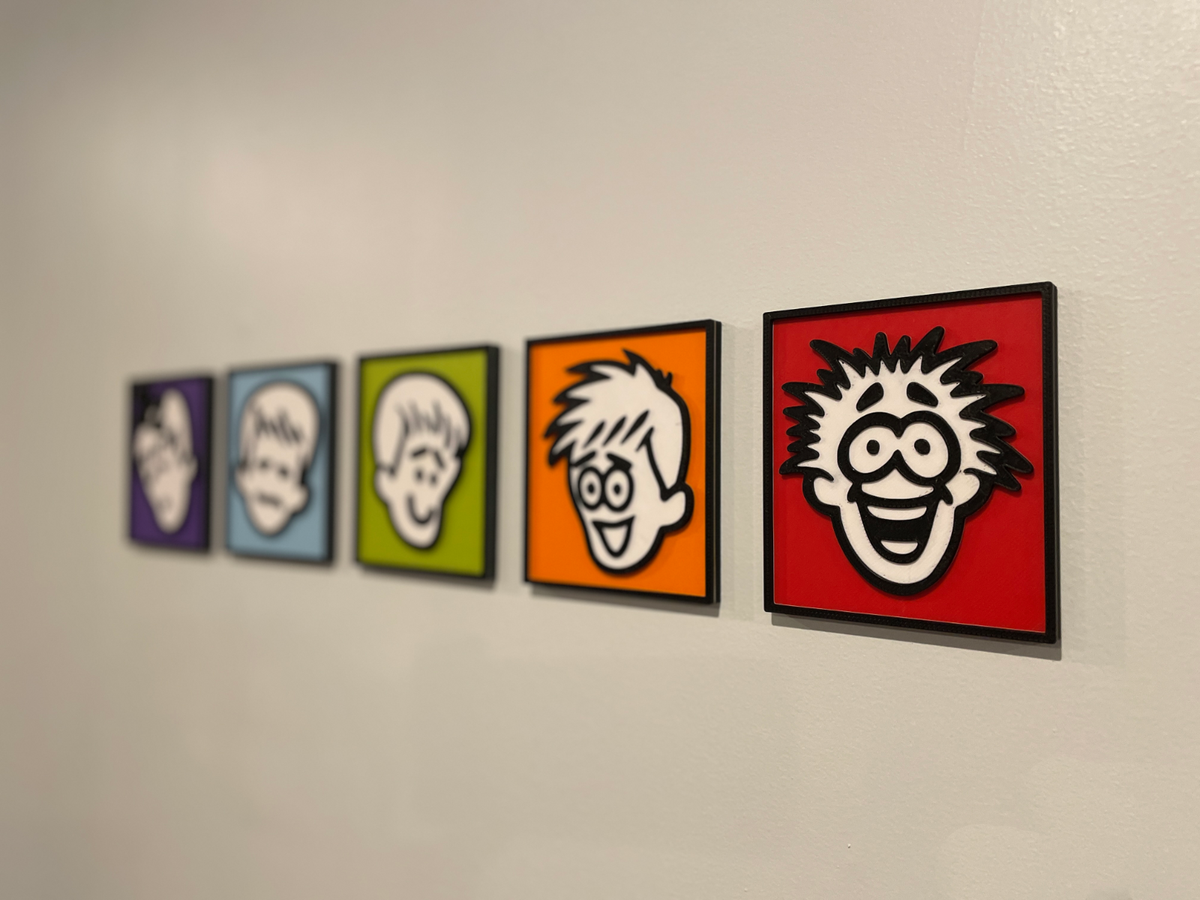 GAMEPRO MAGAZINE REVIEW FACES COASTER SET, CUSTOM 3D PRINTED WALL HANGINGS|296049408109