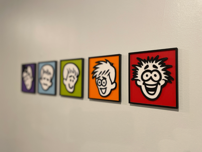 GAMEPRO MAGAZINE REVIEW FACES COASTER SET, CUSTOM 3D PRINTED WALL HANGINGS|296049408109
