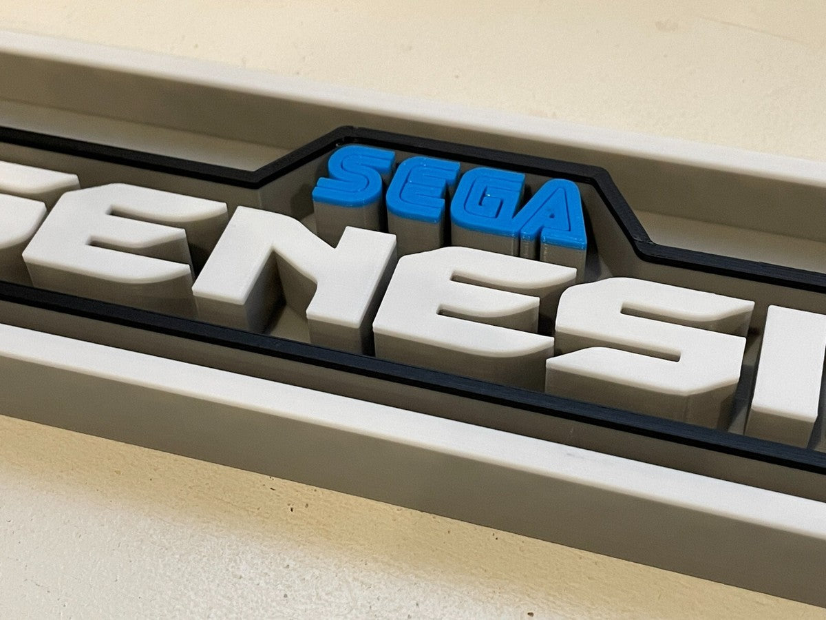 SEGA GENESIS 3D printed game console placard, multi-color|297170877482