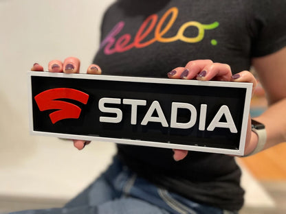 STADIA 3D printed game console placard, multi-color|297170901621