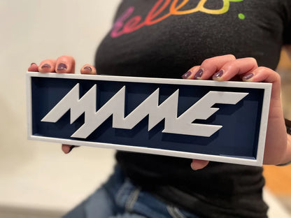 MAME 3D printed game console placard, retro sign, multi-color|297170761476