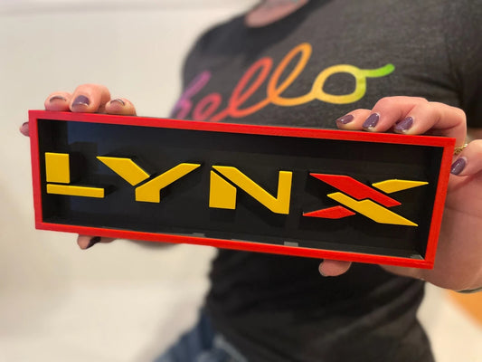 ATARI LYNX 3D printed game console placard, retro console sign, multi-color|297170701428