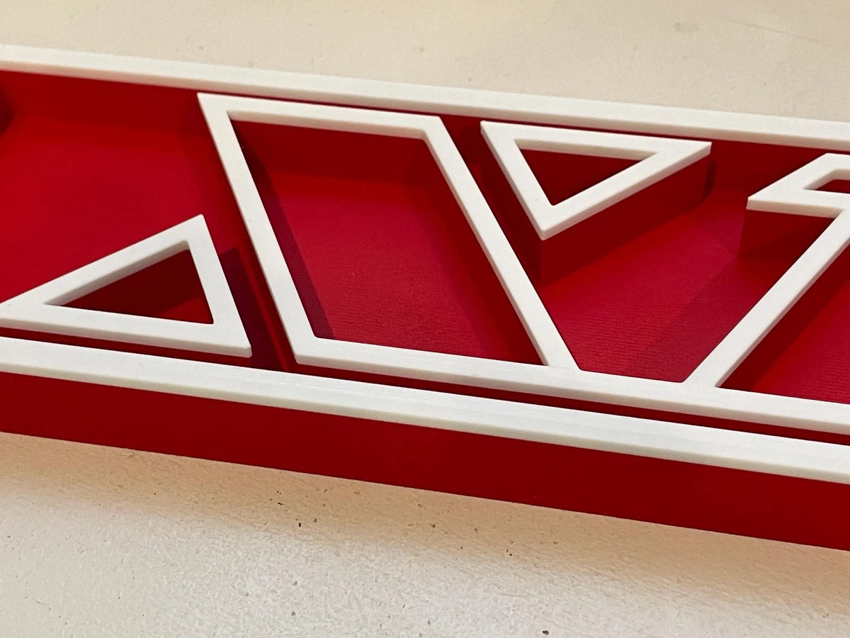 SHARP X1 3D printed game console placard, multi-color|297170899875