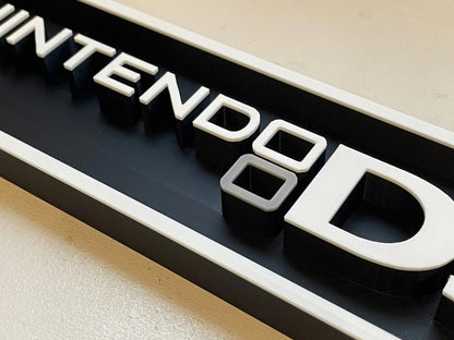 NINTENDO DS 3D printed game console placard, retro sign, multi-color|297170824603
