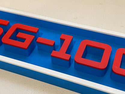 SEGA SG-1000 3D printed game console placard, multi-color|297170897873