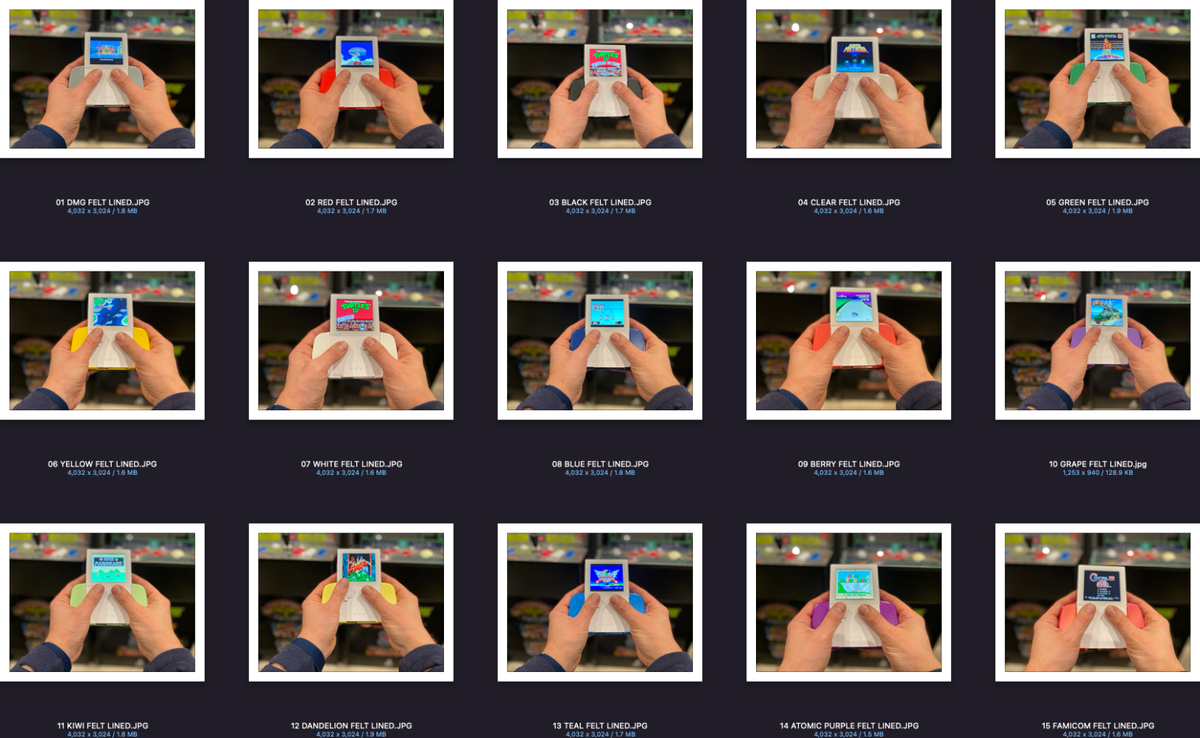 ANALOGUE POCKET CASE ADVANCE GRIP, CUSTOM DESIGNED, FELT-LINED PLAY-THROUGH CASE|294896008570