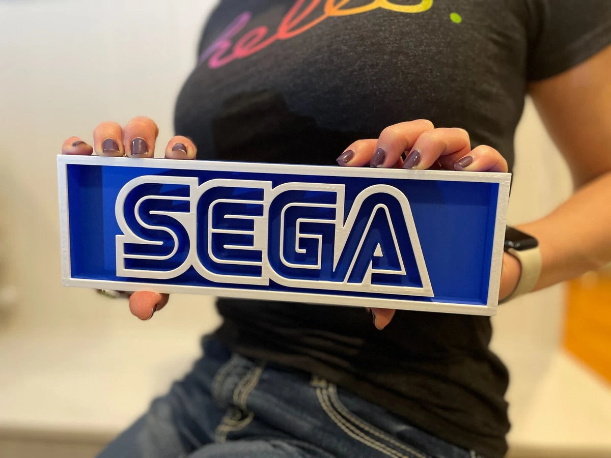 SEGA 3D printed game console placard, multi-color|297170894526