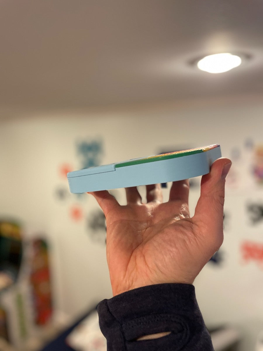 APPLE MACINTOSH FINDER RAINBOW LOGO DISPLAY/SIGN/PAPERWEIGHT, 8-COLOR 3D PRINTED|296029381360