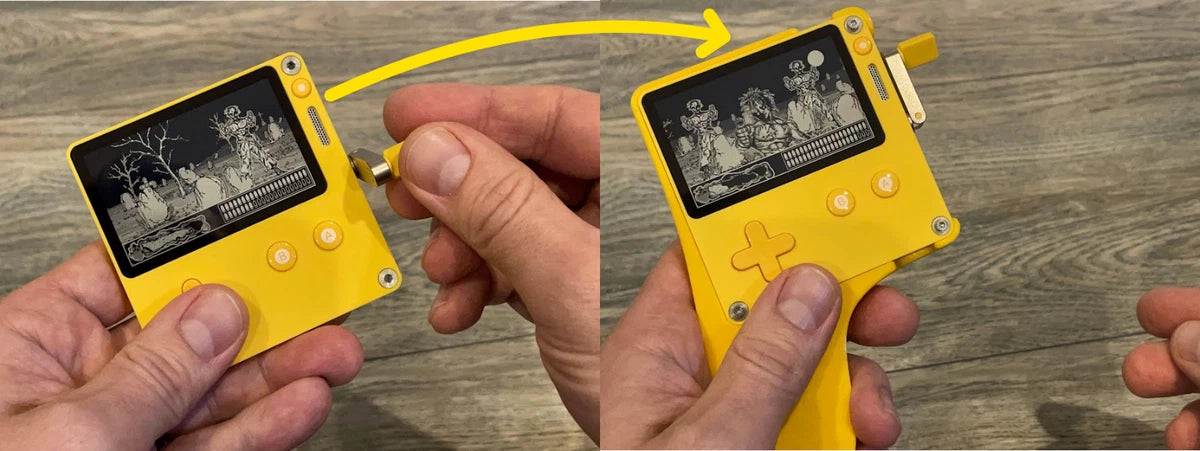 WINGMAN GRIP CASE, CUSTOM DESIGNED ERGONOMIC ADDON FOR PANIC PLAYDATE, PD PURPLE|295500604697