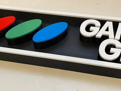 GAME GEAR 3D printed game console placard, retro console sign, multi-color|297170743843