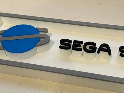 SEGA SATURN 3D printed game console placard, multi-color|297170889866