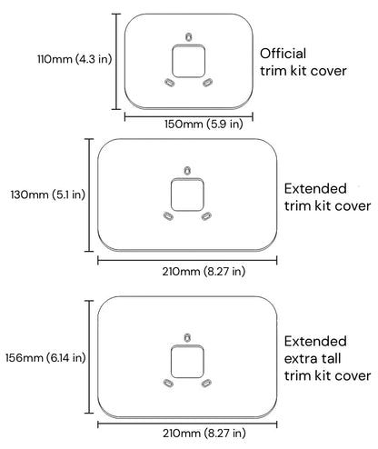 AMAZON SMART THERMOSTAT EXTENDED WALL PLATE TRIM COVER (2021-2023), two sizes|296049582940