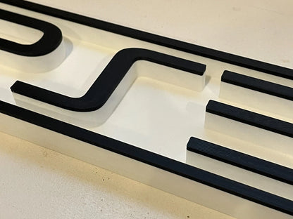 PLAYSTATION 3 (PS3) 3D printed game console placard, multi-color|297170856614