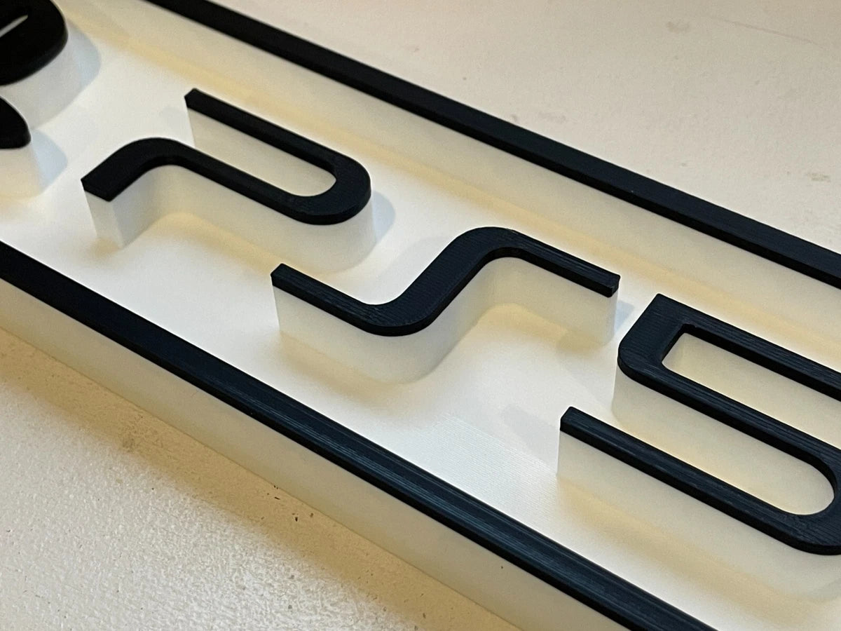 PLAYSTATION 5 (PS5) (light color) 3D printed game console placard, multi-color|297170867702