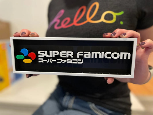 SUPER FAMICOM 3D printed game console placard, multi-color|297170902116