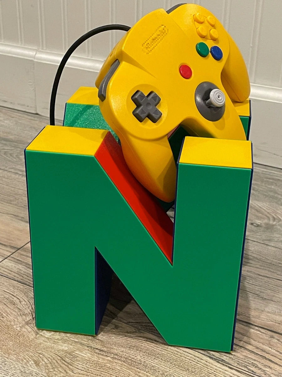 HUGE N64 Cube 6.4” - 3D Printed Retro Gamer Gift, Handcrafted Gaming Figurine|296961178173