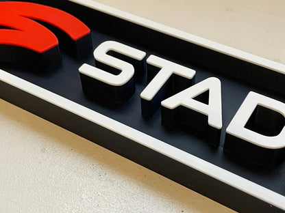 STADIA 3D printed game console placard, multi-color|297170901621