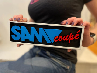 SAM Coupé 3D printed game console placard, multi-color|297170870667