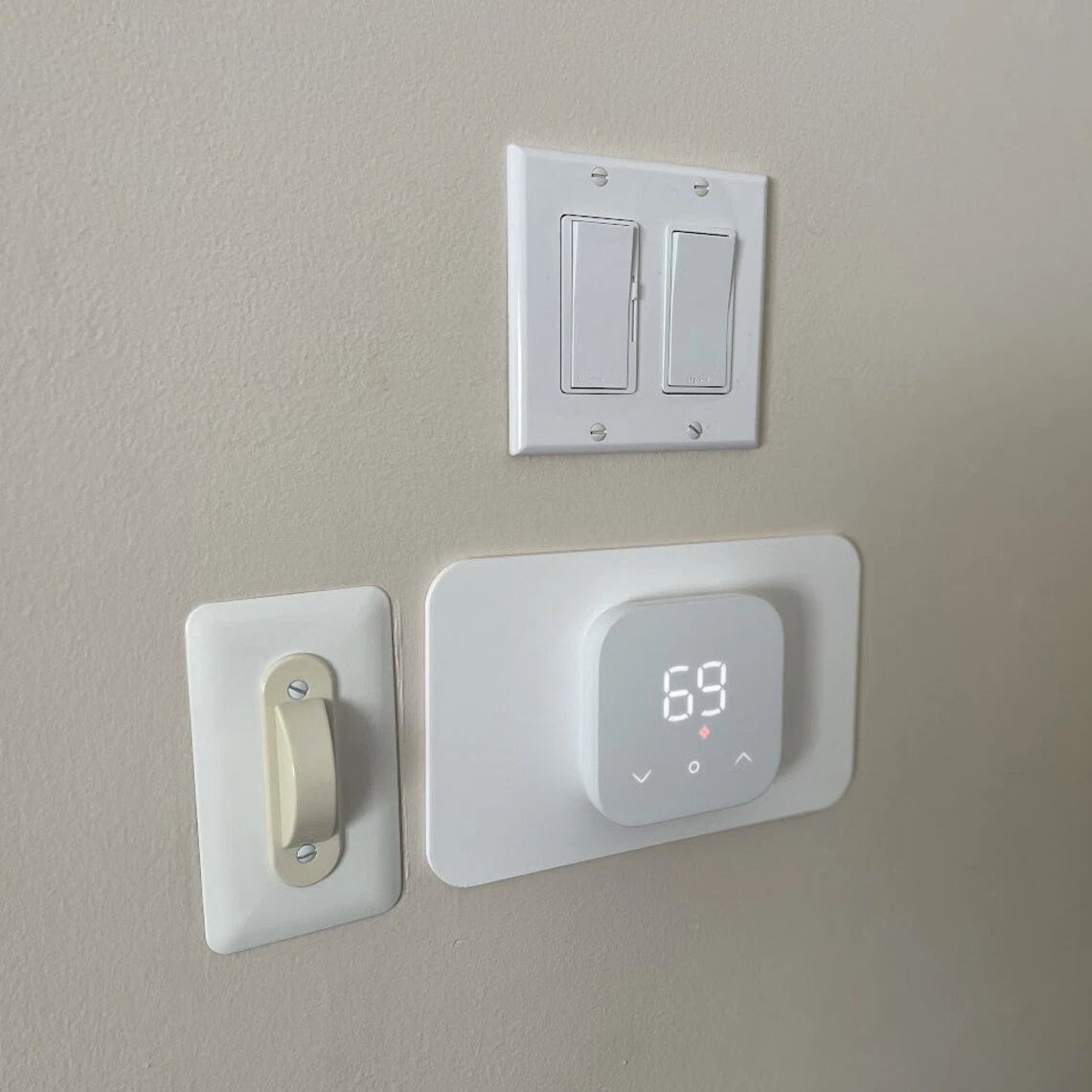 AMAZON SMART THERMOSTAT EXTENDED WALL PLATE TRIM COVER (2021-2023), two sizes|296049582940